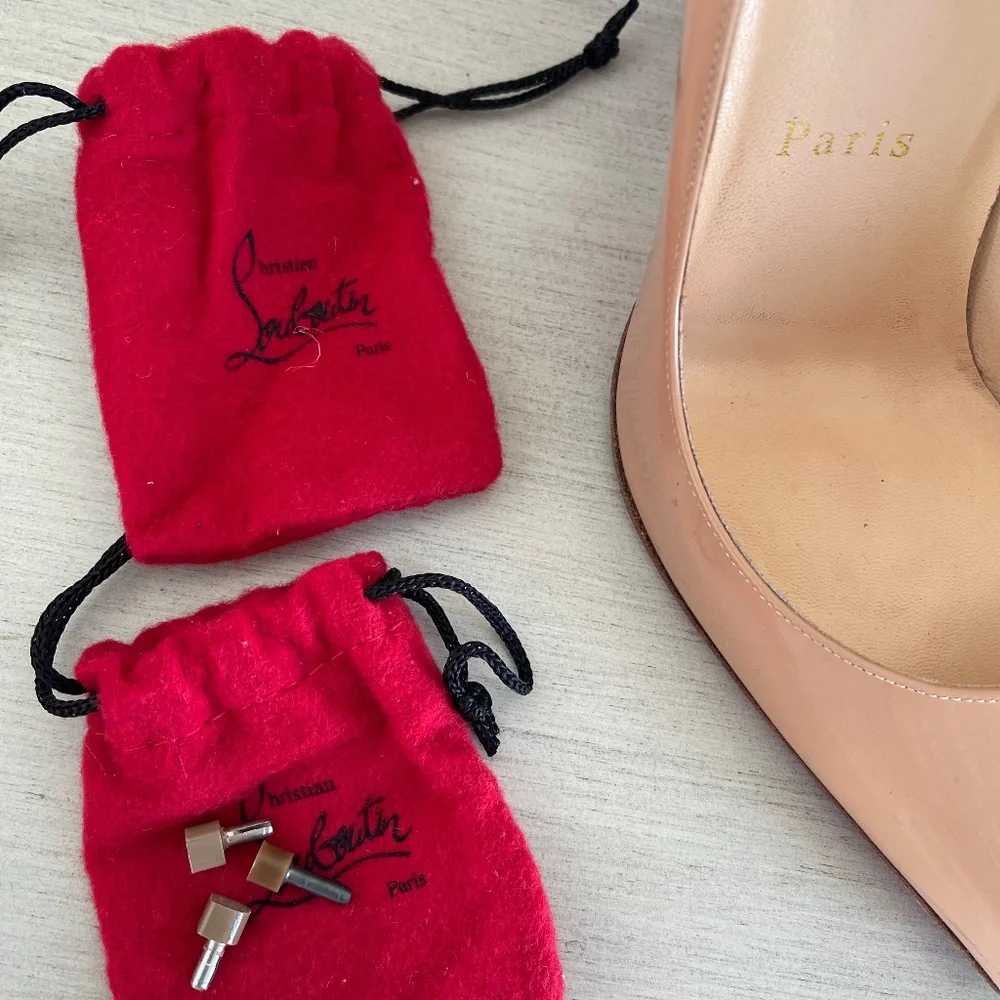 Christian Louboutin Pigalle Follies Patent Leather Nude (OBO) - Picture 11 of 12